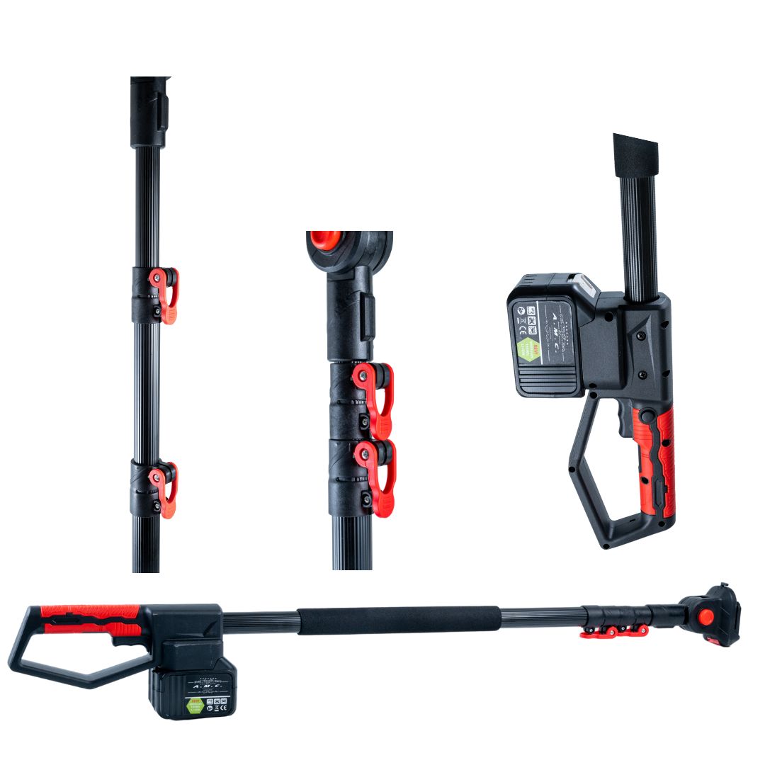 Kit Professionale Forbice da Potatura e Motosega 6 Pollici con asta Telescopica