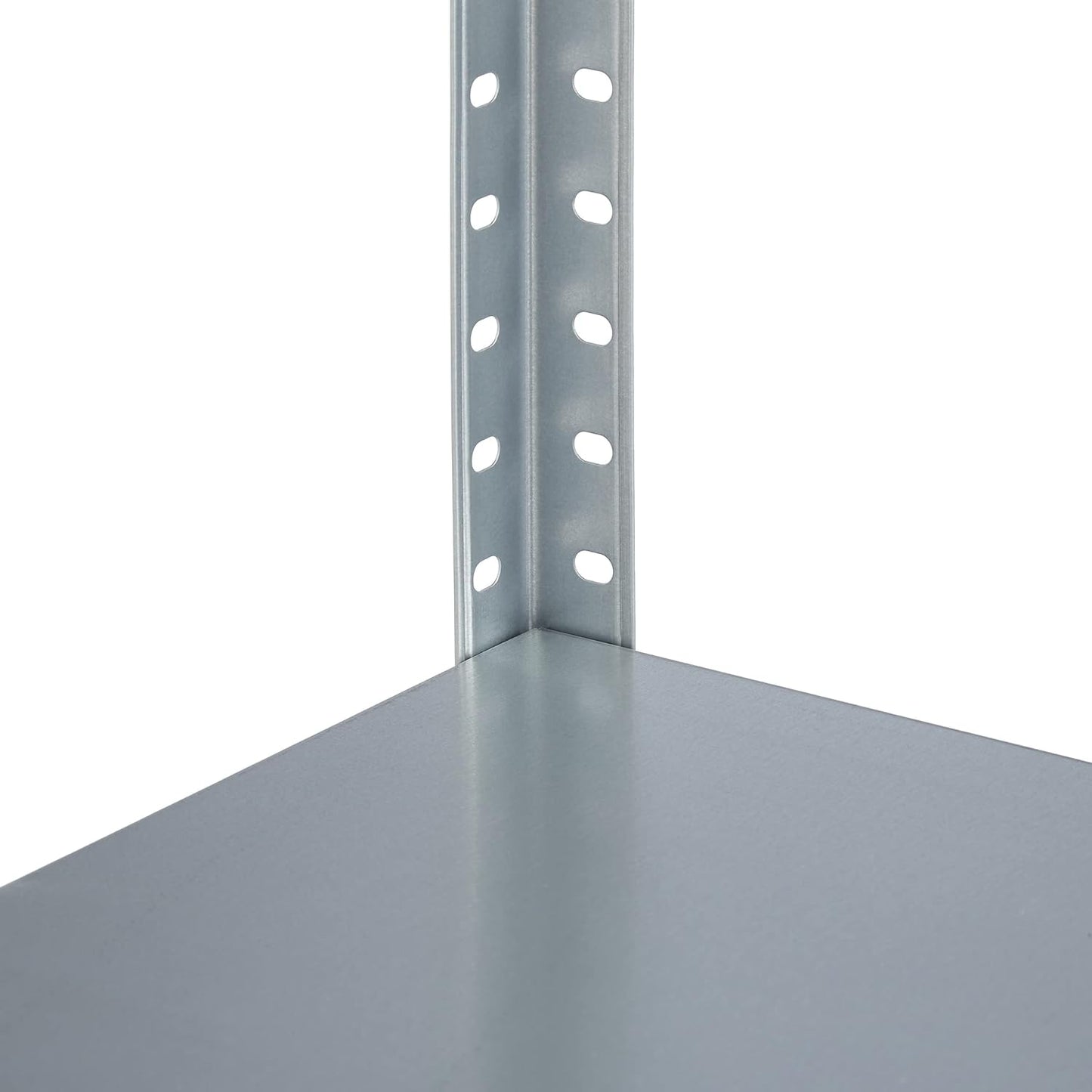 Scaffale in Metallo Zincato, capacità di 160 kg, HLP: 145x75,5x30 cm, 4 Ripiani, Acciaio, Cantina, Argento